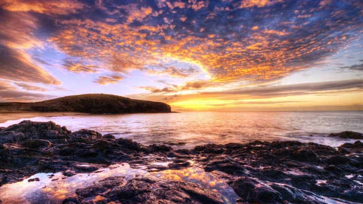 Beautiful Sunset Seascape Mac Wallpaper
