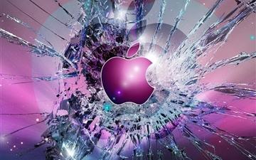 Apple Logo Broken Glass All Mac wallpaper