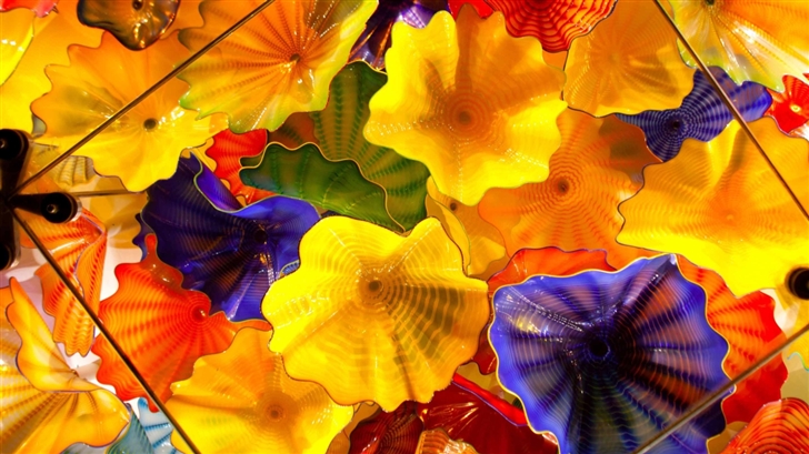 Glass Sculpture By Dale Chihuly Mac Wallpaper