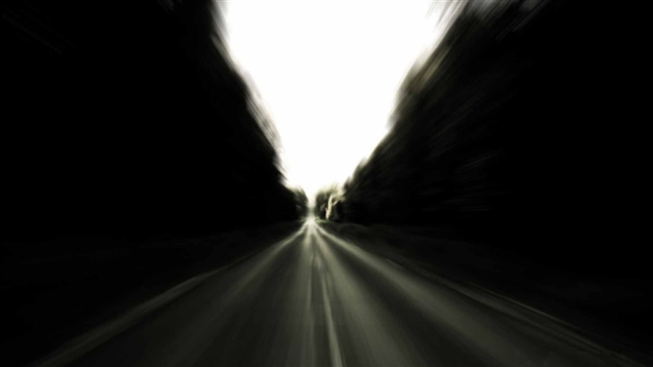 Road In Black And White Mac Wallpaper