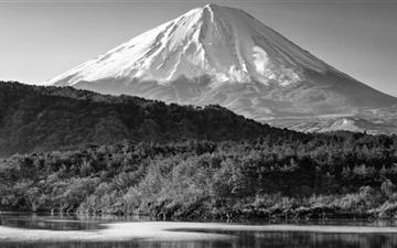 Mount Fuji Black And White All Mac wallpaper