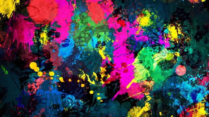 Colorful Paint Splatter Mac Wallpaper