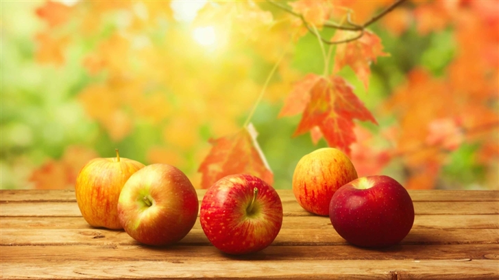 Fall Apples Mac Wallpaper