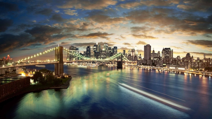 New York City Brooklyn Bridge View Mac Wallpaper
