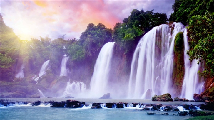 Tropical Waterfall Mac Wallpaper