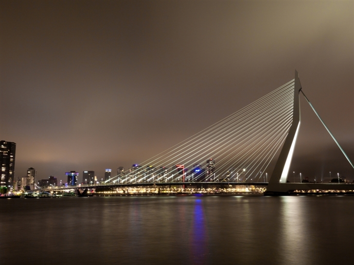 Erasmus Bridge Rotterdam The Netherlands Mac Wallpaper