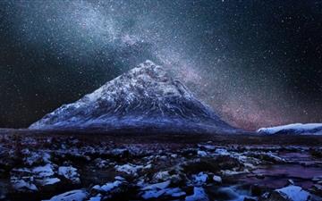 Milkyway Over Scottish Highlands All Mac wallpaper