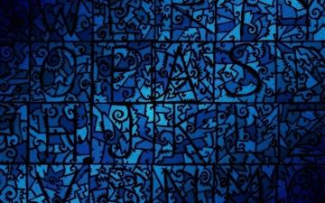 Blue Stained Glass All Mac wallpaper