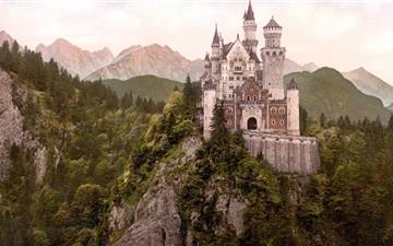 Neuschwanstein Castle Bavaria All Mac wallpaper