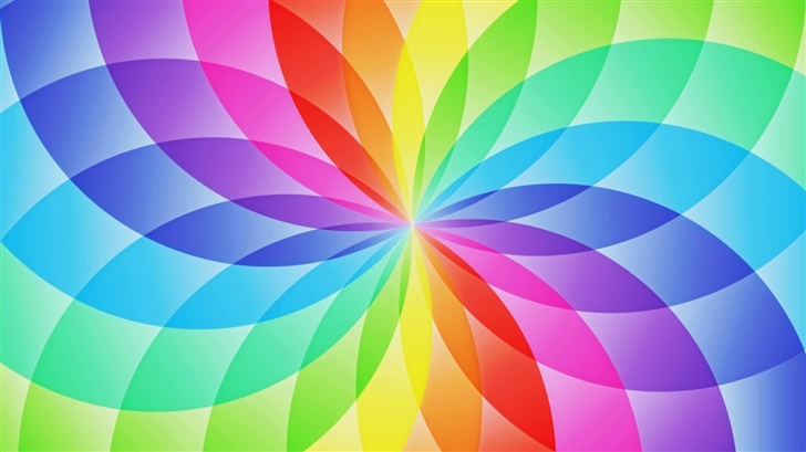 Rainbow Circles  Mac Wallpaper
