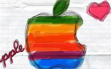 Colourful Apple logo All Mac wallpaper