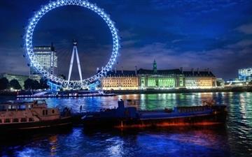 The London Eye At Night All Mac wallpaper
