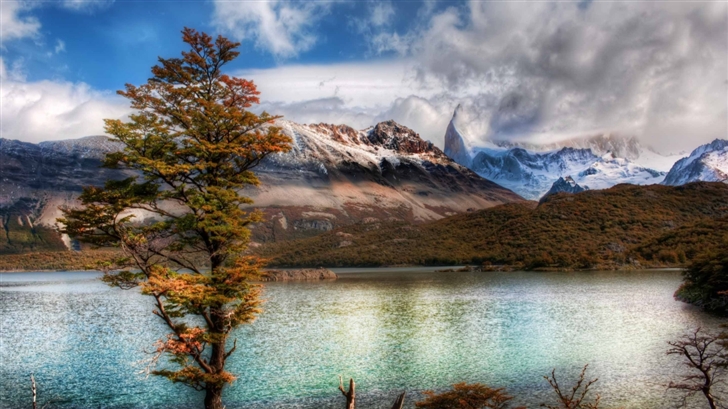Emerald Lake In The Andes Mac Wallpaper