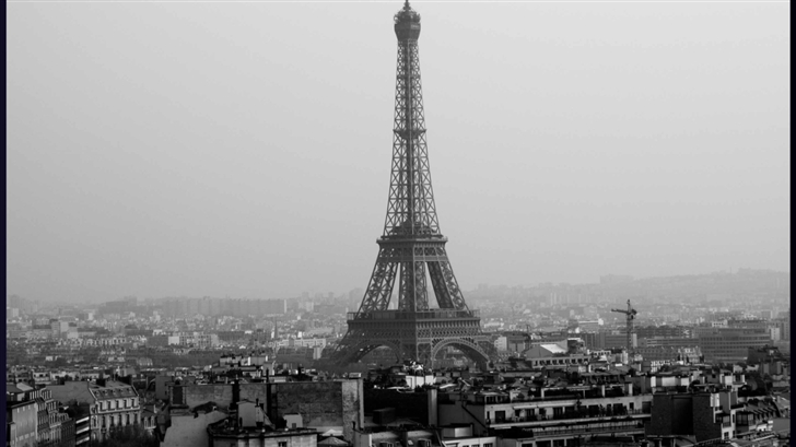 Tower Eiffel Black And White Mac Wallpaper