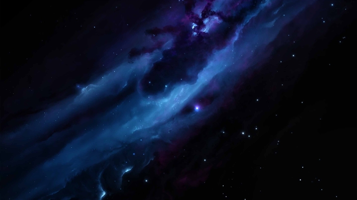 Blue Nebula Mac Wallpaper