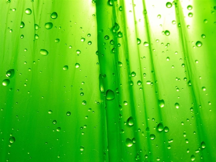 Green Drops Mac Wallpaper