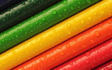 Rainbow Colored Pencils All Mac wallpaper
