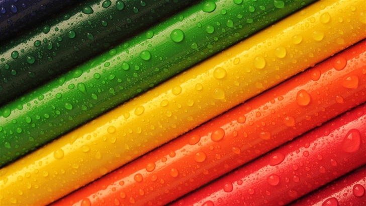 Rainbow Colored Pencils Mac Wallpaper