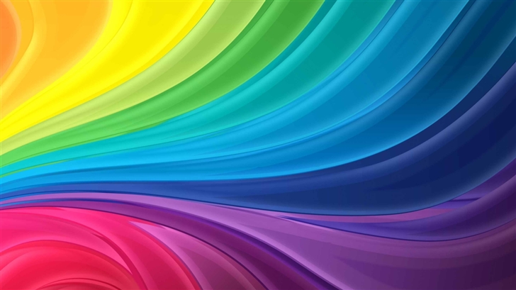 Rainbow Waves Mac Wallpaper