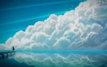 Sky Anime MacBook Air wallpaper