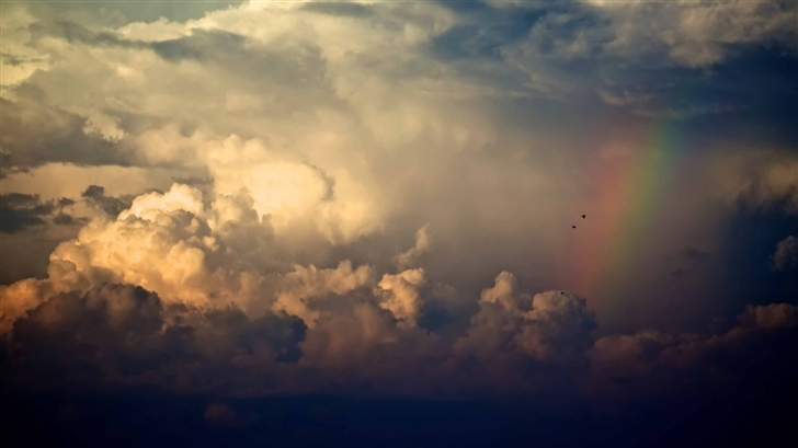 Storm Clouds And Rainbow Mac Wallpaper
