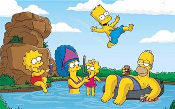 The Simpsons Summer Vacation All Mac wallpaper