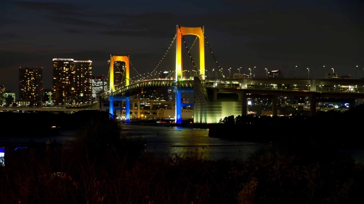 Tokyo Rainbow Bridge Mac Wallpaper
