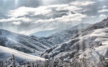 Mountain Winter Scenery MacBook Pro wallpaper