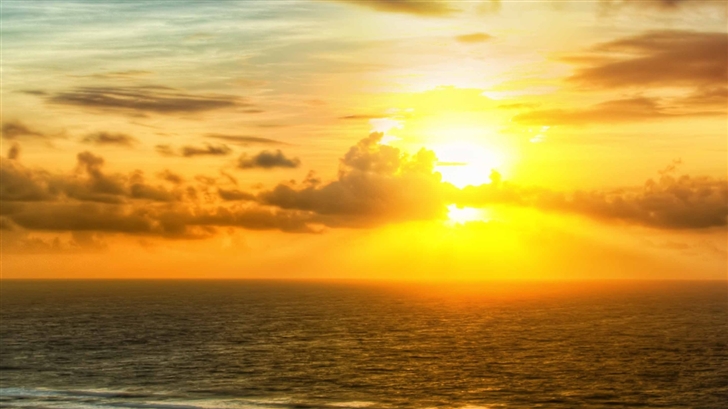 Sunrise Across The Sea Mac Wallpaper