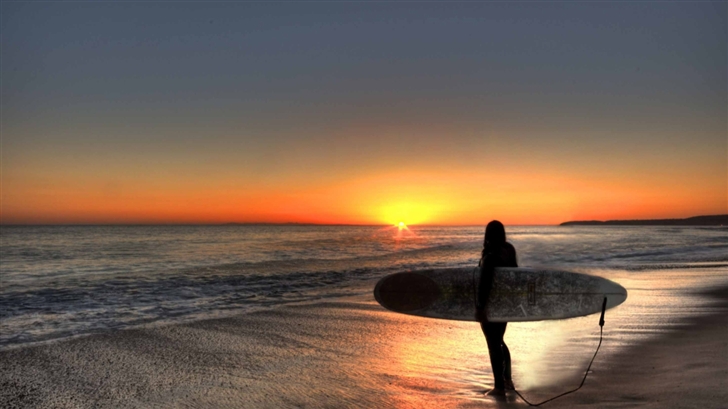 Surfin The Sunset San Clemente Mac Wallpaper