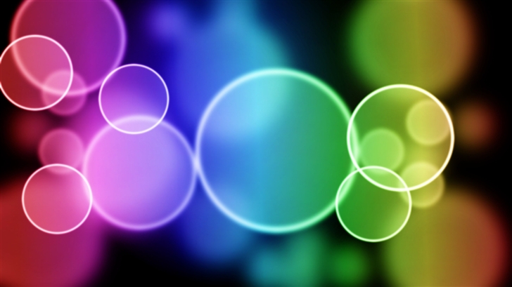 Colorful Bubbles Mac Wallpaper