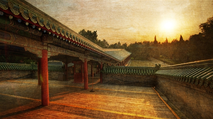 Path To The Temple Of Heaven Mac Wallpaper