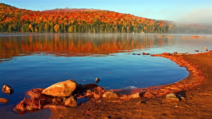Lake Shore Autumn Mac Wallpaper