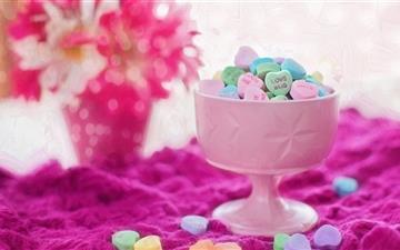 Valentines Day Candy Hearts Sayings All Mac wallpaper