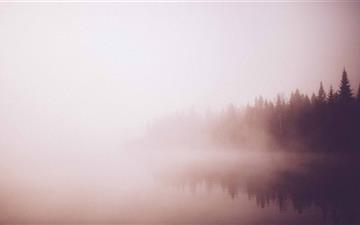 Vintage Forest By A Lake All Mac wallpaper