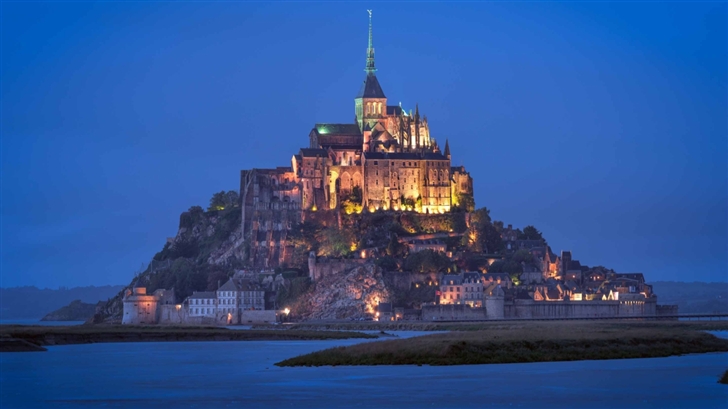 Le Mont Saint Michel Castle Mac Wallpaper
