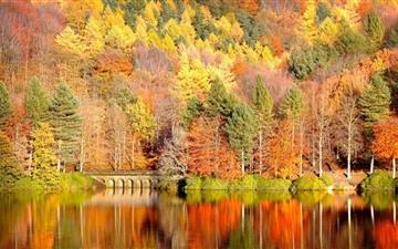Beautiful Lake Reflection Autumn All Mac wallpaper