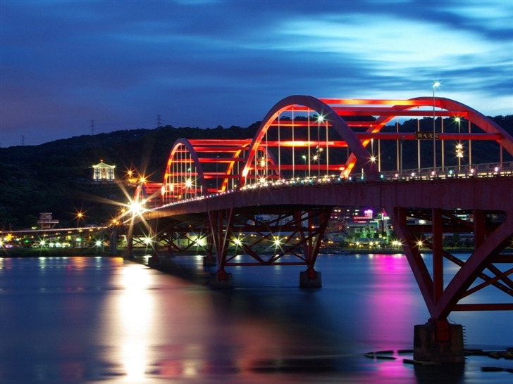 Guandu Bridge Taiwan Mac Wallpaper